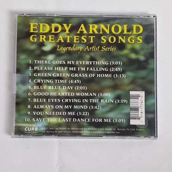 Eddy Arnold – Greatest Songs (Legendary Artist Series) CD - Picture 3 of 3